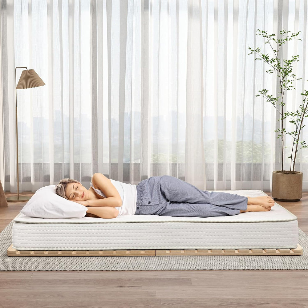 LILYPELLE Floor Bed Frame Full, Foldable Tatami Bed Frame Futon Frame | Breat...