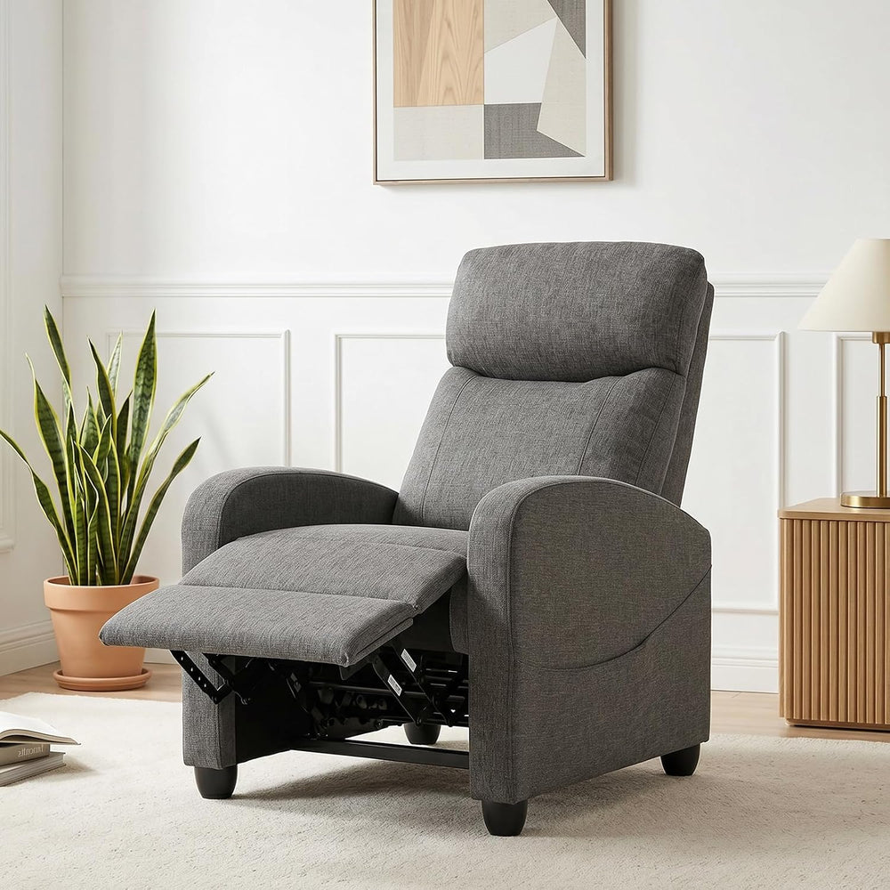 Massage Recliner Chair, Recliner Sofa Fabric for Adults, Recliners Home Theat...