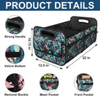 Deosk Car Trunk Organizer for SUV, Car Organizers and Storage with 6 Pocket, Car Accessories for Women/Men 50L Waterproof Polyester Trunk Organizer(Medium, Leaves)
