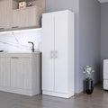 White 5 Shelf Storage Pantry Cabinet
