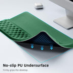 Ospelelf Keyboard Wrist Rest Pad, Comfy Ergonomic Keyboard Stand Riser Holder, Computer Wrist Support Cushion forTyping, Green