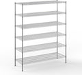 21" Deep x 60" Wide x 74" Height Wire Shelving Kit | 6-Tier | NSF Commercial Storage Rack Unit
