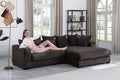 Evan L Shape sectional Sofa for Living Room, Apartment, Bedroom, Office