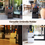 Commercial Metal Umbrella Holder, Large Capacity Umbrella Stand Indoor with Removable Drip Tray, Vintage Storage Bucket for Home, Office, Hotel, Walking Cane(Copper)