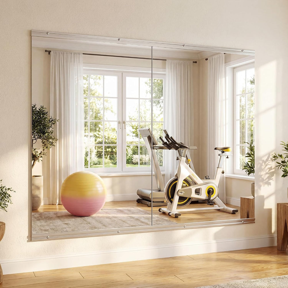 Antok Home Gym Mirror 60"x40" 2PCS, Wall‑Mounted Gym Mirror