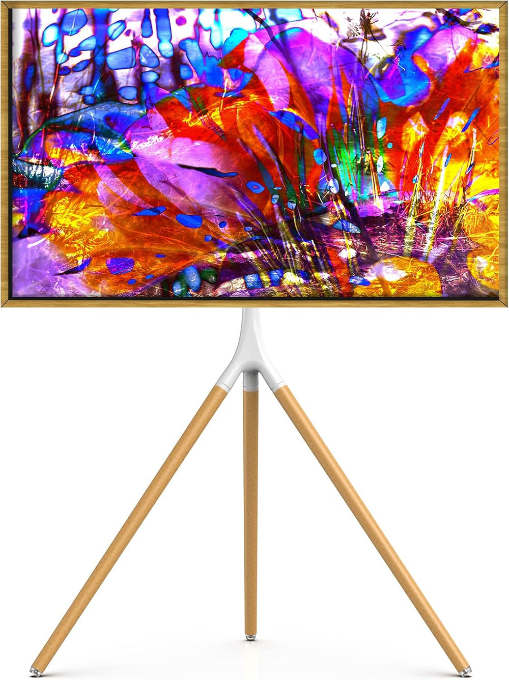 UPGRAVITY White TV Stand Tripod for 45" to 65" Flat Screens up to 7...