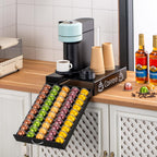 Rice rat Nespresso Pod Holder Pod Drawer Cabinet Pod Storage Rack For Counter,13'' Wide by 16.5'' Deep by 3.5'' High (50 Pods)