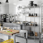24" Deep x 24" Wide x 74" Height Wire Shelving Kit | 4-Tier | NSF Commercial Storage Rack Unit