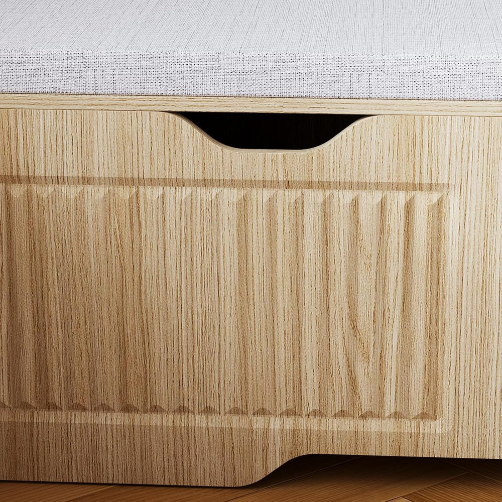 L Shaped Corner Storage Bench with Cushion, Kitchen Breakfast Nook Bench with...