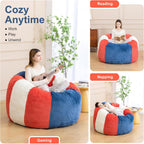 Giant Bean Bag Chairs for Adults,Memory Foam Firm Boneless Floor Gaming Chair Reading Chair,Colorful Plush Corduroy Cover,Comfy Chairs for Livingroom Bedroom Reading Nook Movie Night