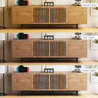Modern TV Cabinet for 70-inch TV, TV Table with Large Storage Space, TV Cabinet Media Console for Living Room and Bedroom, 180 cm, Walnut Color (70.87“)