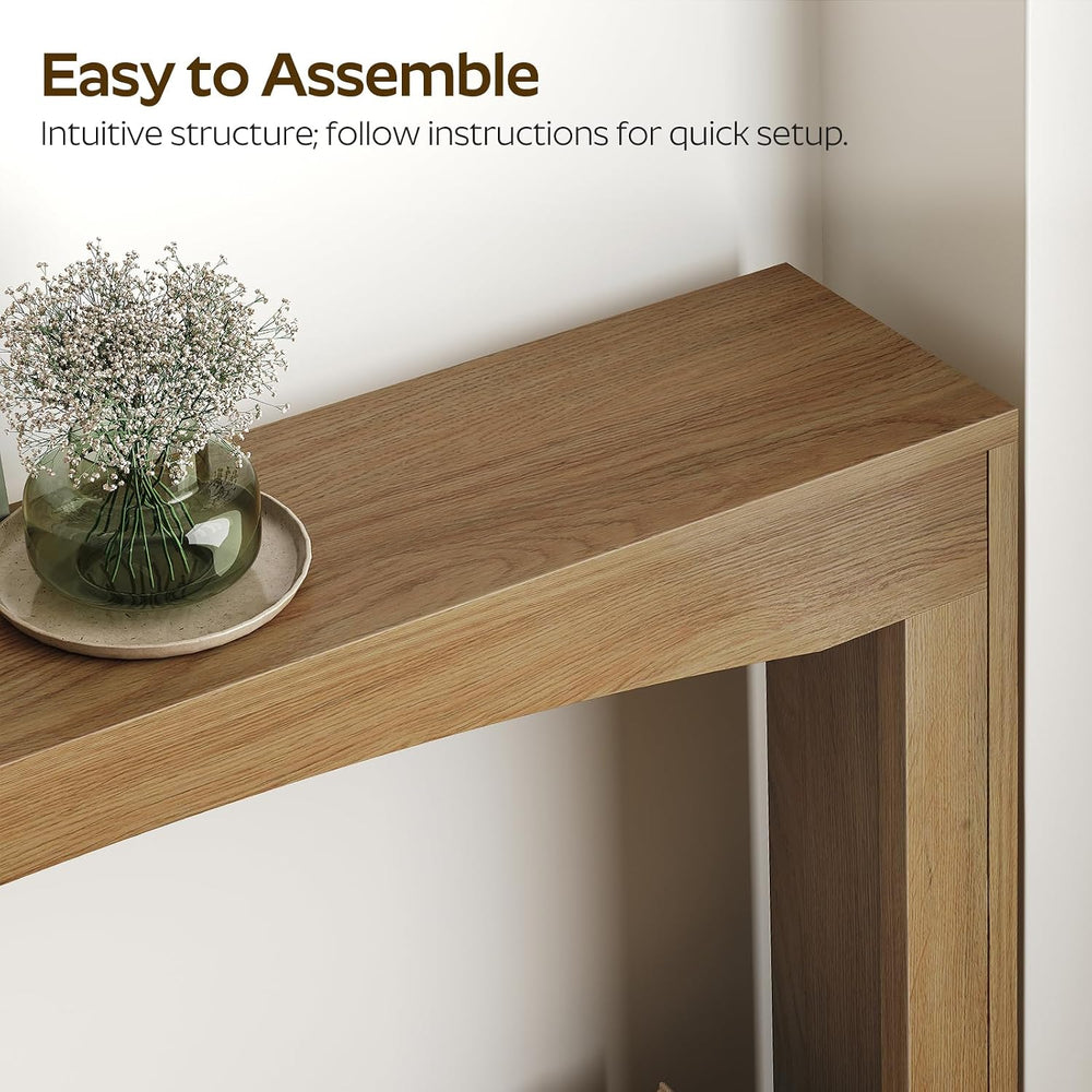 YATINEY Narrow Console Table, 5.9'' Thin Entryway Table, Behind Couch...