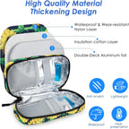 YOUSHARES Insulin Cooler Travel Case - Travel Medicine Cooler Bag for Insulin and Diabetes Supplies Travel, Insulin Case with 2 TSA Approved Gel Ice Pack