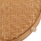 Handmade Tea Cake Storage Holder Small 18cm round Tea Box Organizer for Travel and Home Use