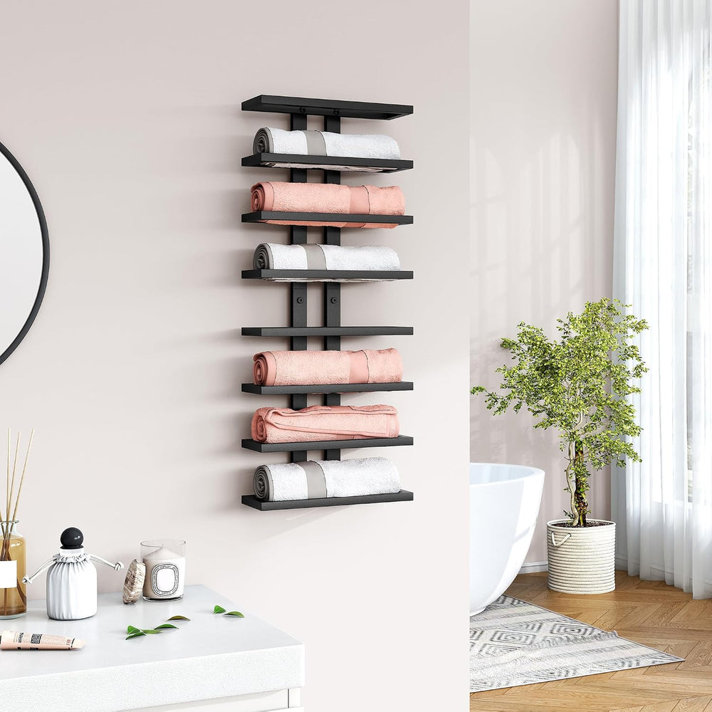Hoctieon 2-Set 8 Tier Wall Mount Wine Rack (16 Tiers), Wall Racks for Wine Bo...