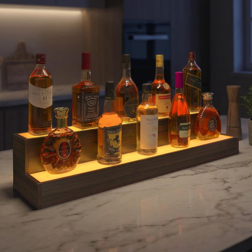 Cubehom Wine Rack LED Liquor Bottle Display Shelf for Home Bar Stand Decor | ...