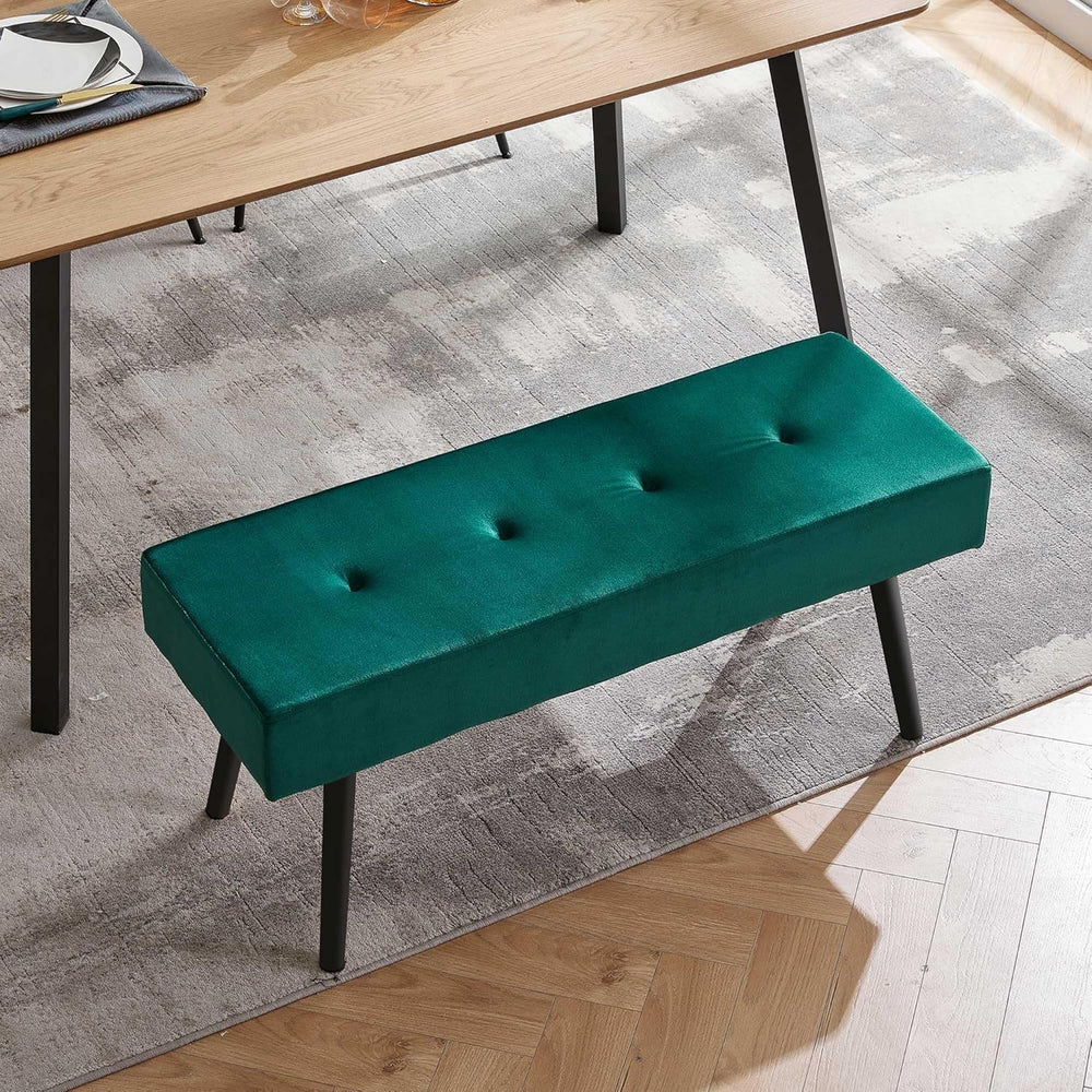 Entryway Bench - 40" Bench for Bedroom, Modern Ottoman End of Bed, Uphol...