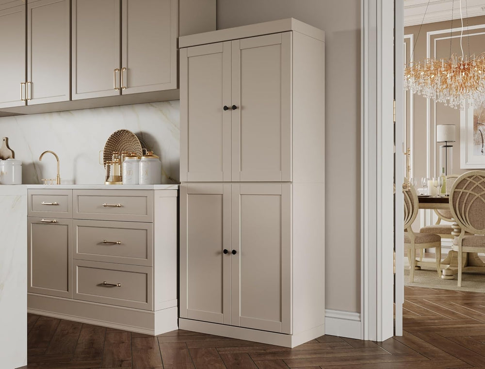 Palace Imports Solid Wood Kitchen Pantry Cabinet - 71.5" Tall x 32"...