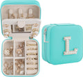 Birthday Gifts For Women - Initial Jewelry Box & Travel Case, Perfect for Wife, Girlfriend, or Graduation