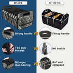 Deosk Car Trunk Organizer for SUVs, Cars and Trucks with 6 Big Pockets, Waterproof Polyester Storage Box