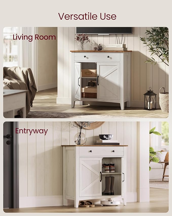VASAGLE LIRY Collection - Buffet Cabinet, Coffee Bar Cabinet with a Drawer, A...