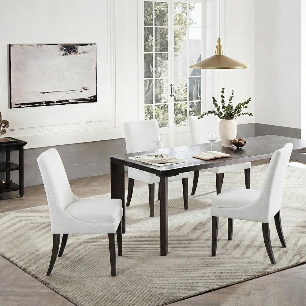 KISLOT Upholstered Dining Chairs Modern Sidechair Performance Fabric High Bac...