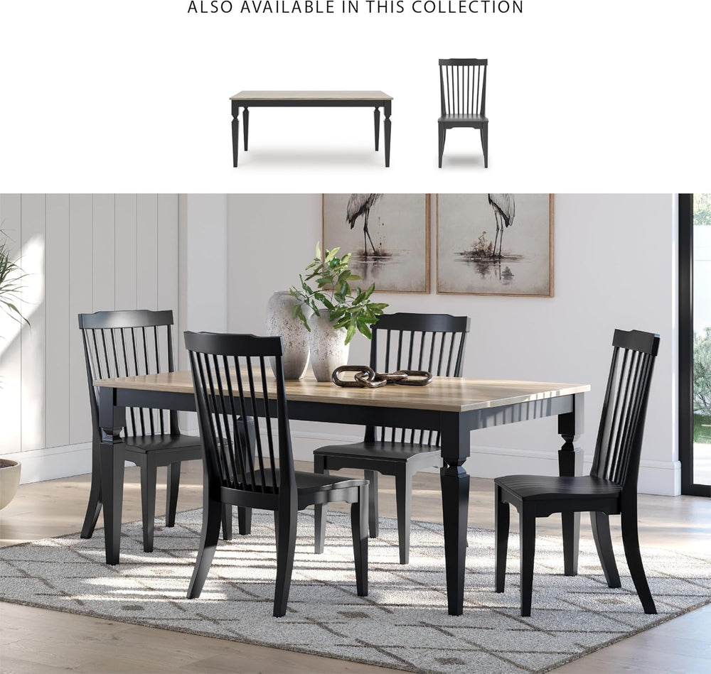 Signature Design by Ashley Mendinfort Casual Mango Wood Dining Table, Light B...