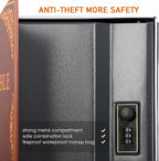 Diversion Book Safe with 4200°F Fireproof Money Bag and Combination Lock, 10.5" x 7.9" x 2.5" Fake Book Hidden Storage Safe, Hollow Secret Portable Metal Storage Box for Cash, Valuables - Easter Bible