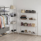 18" Deep x 54" Wide x 64" Height Wire Shelving Kit | 4-Tier | NSF Commercial Storage Rack Unit