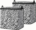 Large Comforter Storage Bag with Zipper,Closet Organizer for Clothes,Blankets,Quilts,Pillows,Fabric Storage Bags with Portable Handles 95L(2-Pack)