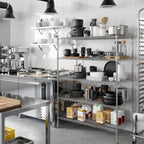 24" Deep x 48" Wide x 64" Height Wire Shelving Kit | 5-Tier | NSF Commercial Storage Rack Unit