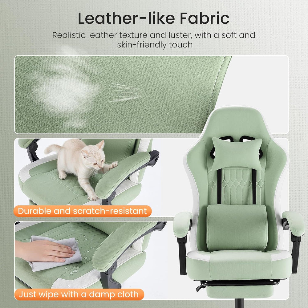 Sweetcrispy Gaming Chair, Ergonomic Computer Desk Chair, Lumbar Support | Hig...