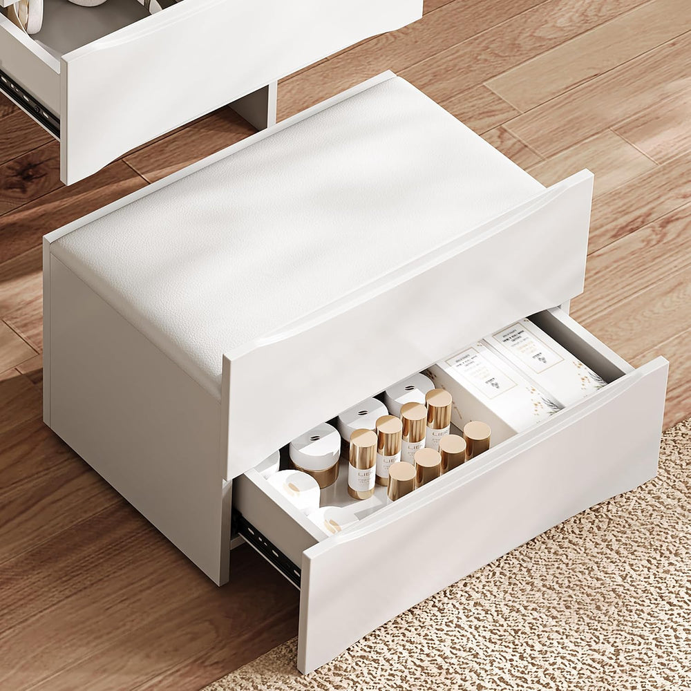 GOWE Vanity Table Set with Storage Adjustable Modern Contemporary for Bedroom...