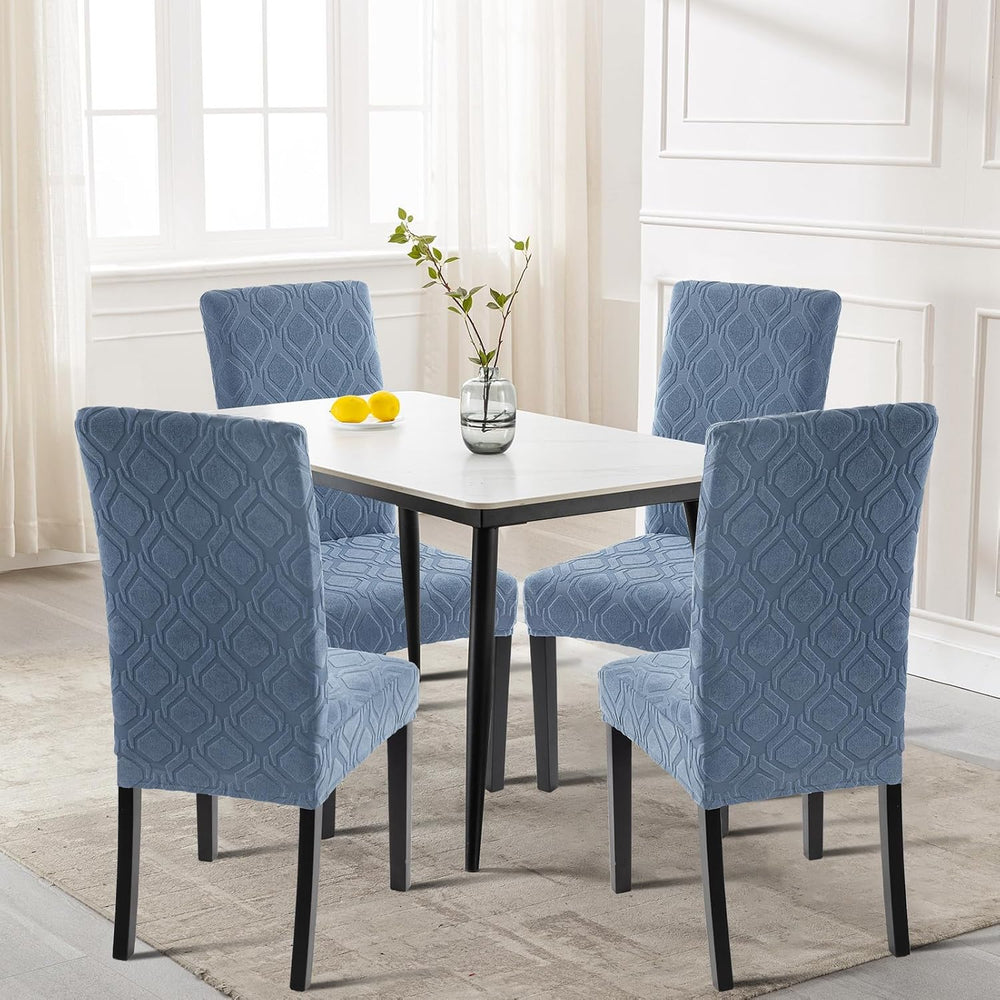 SearchI Dining Room Chair Covers Set of 4, Stretch Jacquard Parsons Chair Sli...