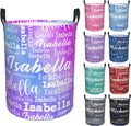 Custom Name Laundry Hamper, Personalized Laundry Baskets with Name for Boys Girls Women Men, Customized Collapsible Dirty Clothes Hamper Easy Storage Gifts for Bedroom Bathroom Living Room