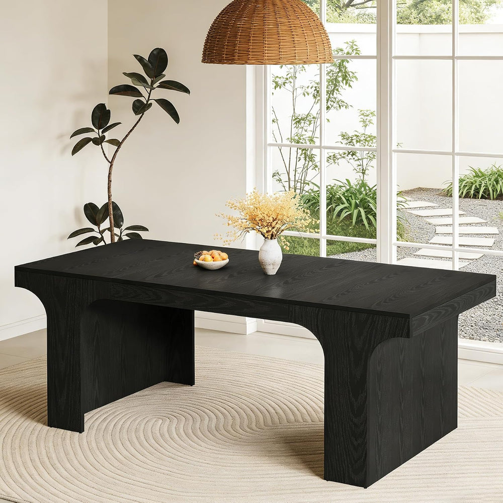 Tribesigns 71" Large Dining Table for 6-8, Farmhouse Kitchen Table, Rect...