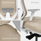 Branch Ergonomic Chair - A Versatile Desk Chair with Adjustable Lumbar Support, Breathable Mesh Backrest, and Smooth Wheels - Experience Optimal Comfort and Support - All Black