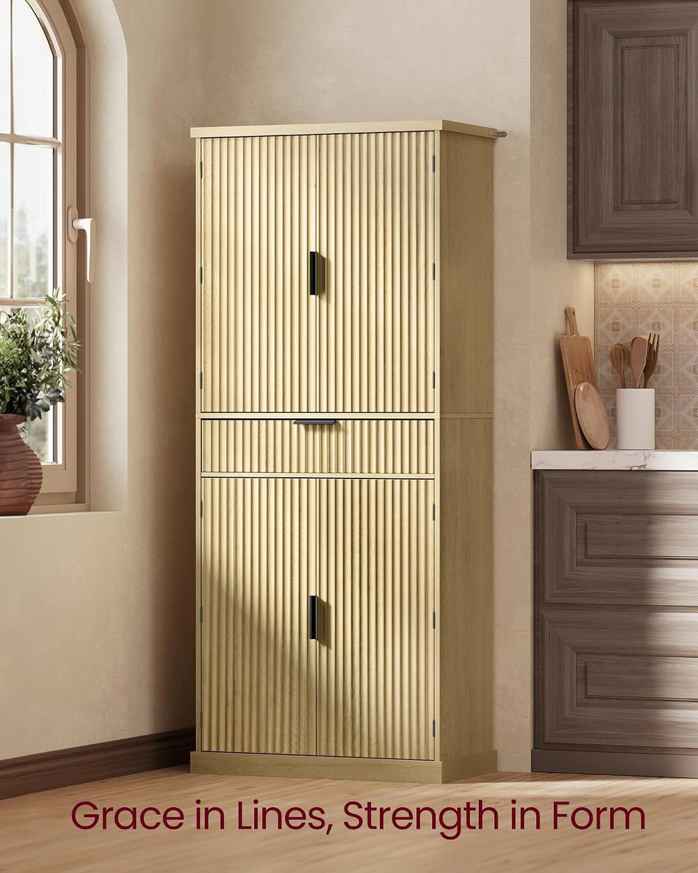 VASAGLE MAXE Collection - Pantry Cabinet, 70.6-Inch Tall Storage Cabinet with...