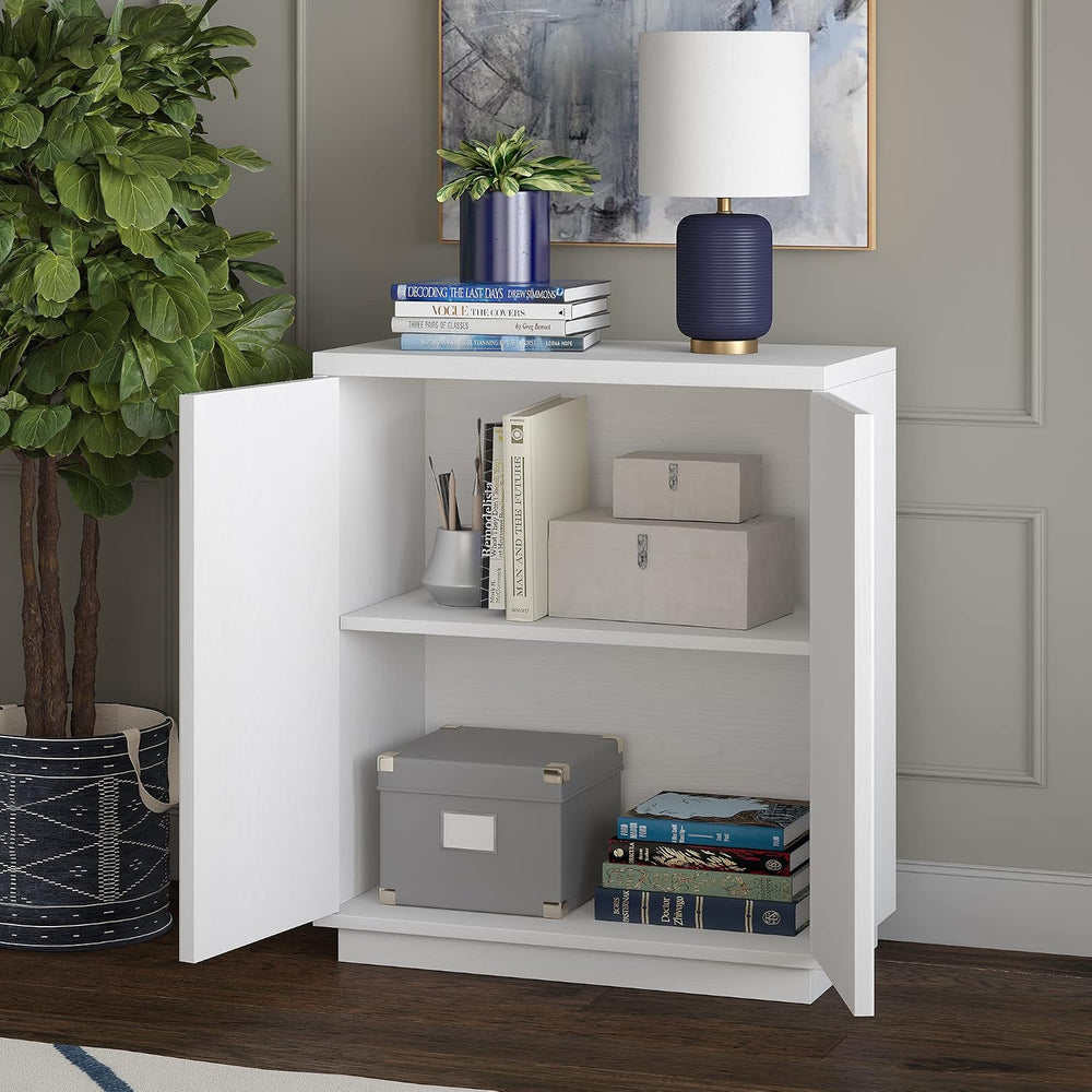 Henn&Hart 28" Fluted Accent Cabinet, Sideboard Buffet, Cloud White |...