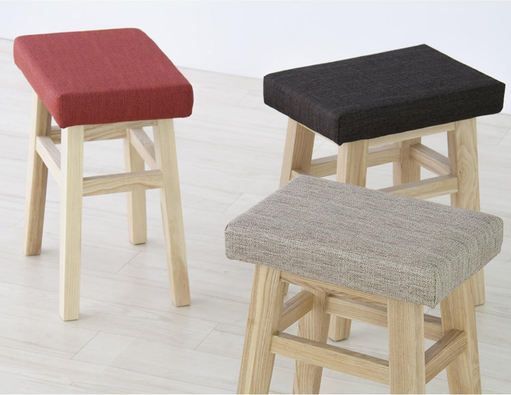 AZUMAYA Compact Stool 17.7 inches seat Height Brown CL-785CBR Home Furniture