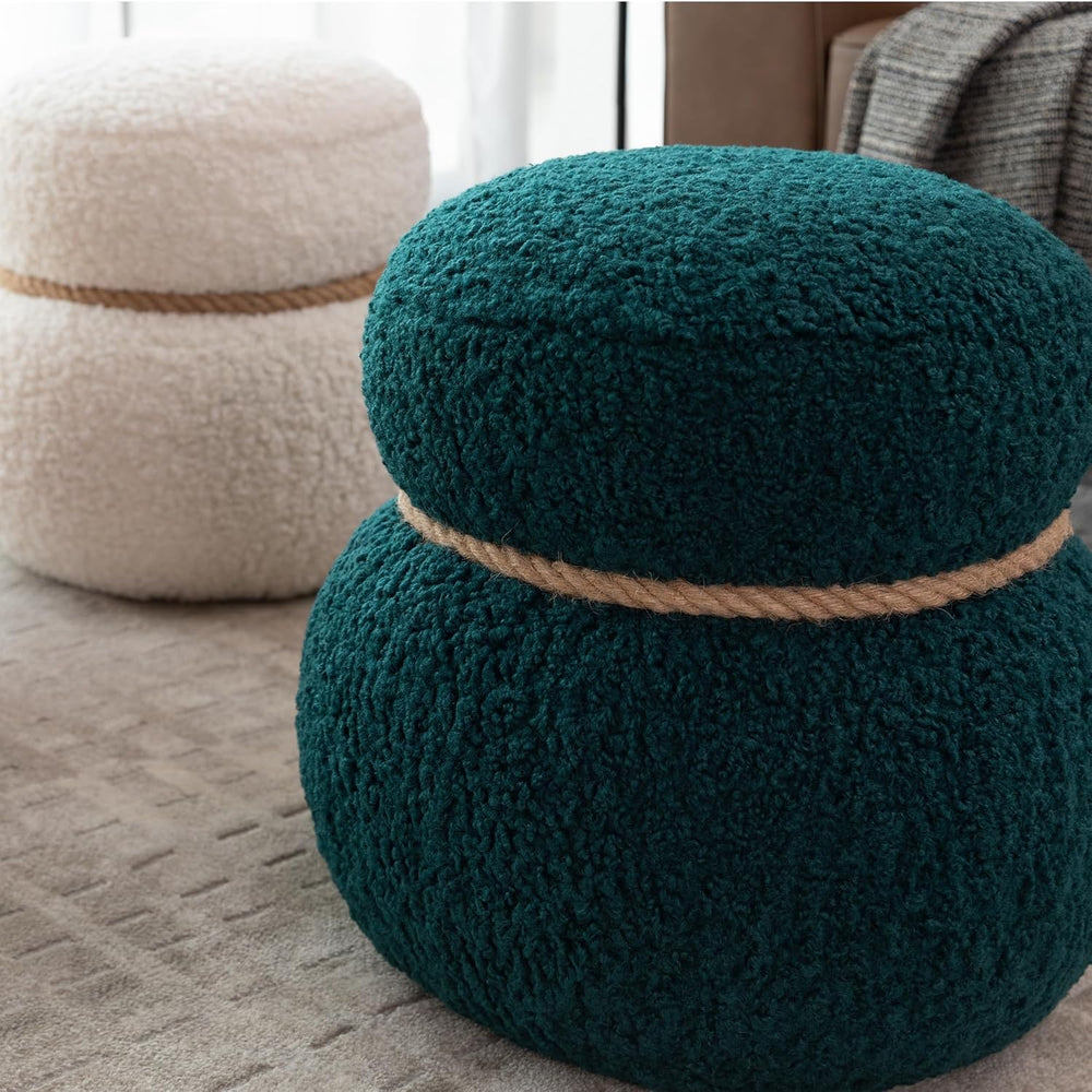 Snowman Stool, Seat Body Width 14.56 Inches, Round Belly, Playful Cute, Suita...