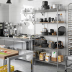 24" Deep x 36" Wide x 74" Height Wire Shelving Kit | 5-Tier | NSF Commercial Storage Rack Unit