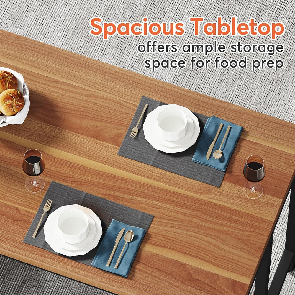 Tribesigns Kitchen Island, 43" Butcher Block Island Table for Kitchen | ...