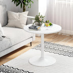 Giantex 6-Pack 2-in-1 Bar Table with Detachable Pole, Metal Base, 24" Round Top, 40"/22" Two Convertible Height, Cocktail Pub Table for Bistro, Dining Room, Restaurant, Kitchen, White