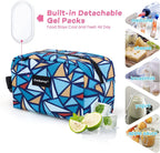 Freezable Lunch Bag,Freezable Snack Bag,Mini Cooler Bag for Travel/Work/School,Small Insulated Bag,Small Cooler Lunch Box with Ice Packs,Insulated Snack Bag,Freezable Snack Box with Handle Buckle