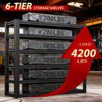 Heavy Duty Storage Shelves Unit, Adjustable Metal Garage Shelving,4200LBS Garage Storage Industrial Shelves,Storage Racks,Steel Shelf Suitable for Shop,Warehouse,Basement