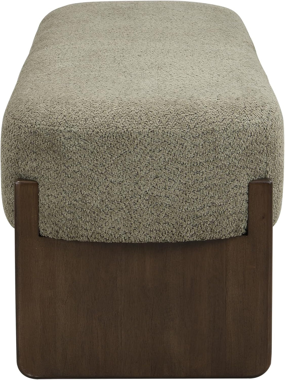 Christopher Knight Home Arden Minimalist Loop Yarn Fabric Dining Bench, Woode...