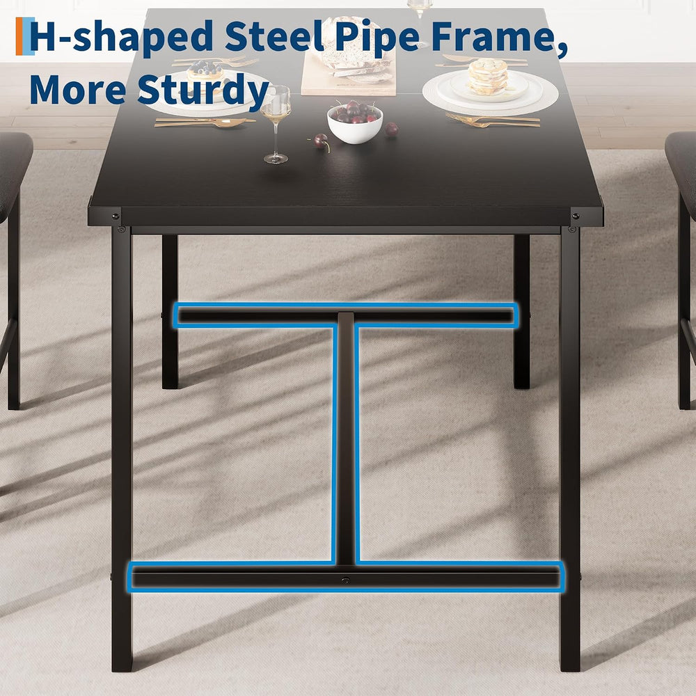 GarveeHome Dining Table Set for 2 with Corner Protector, Kitchen Table Set w/...