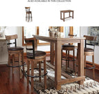 Signature Design by Ashley Pinnadel Barstool, Bar, Light Brown