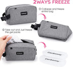 Cerbonny Cooler Bag Freezable Lunch Bag for Work School Travel,Leak-proof Small Lunch Bag,Small Insulated Bag For Kids 3+/Adults,Freezer Lunch Bags,Freezable Snack Bag,Grey